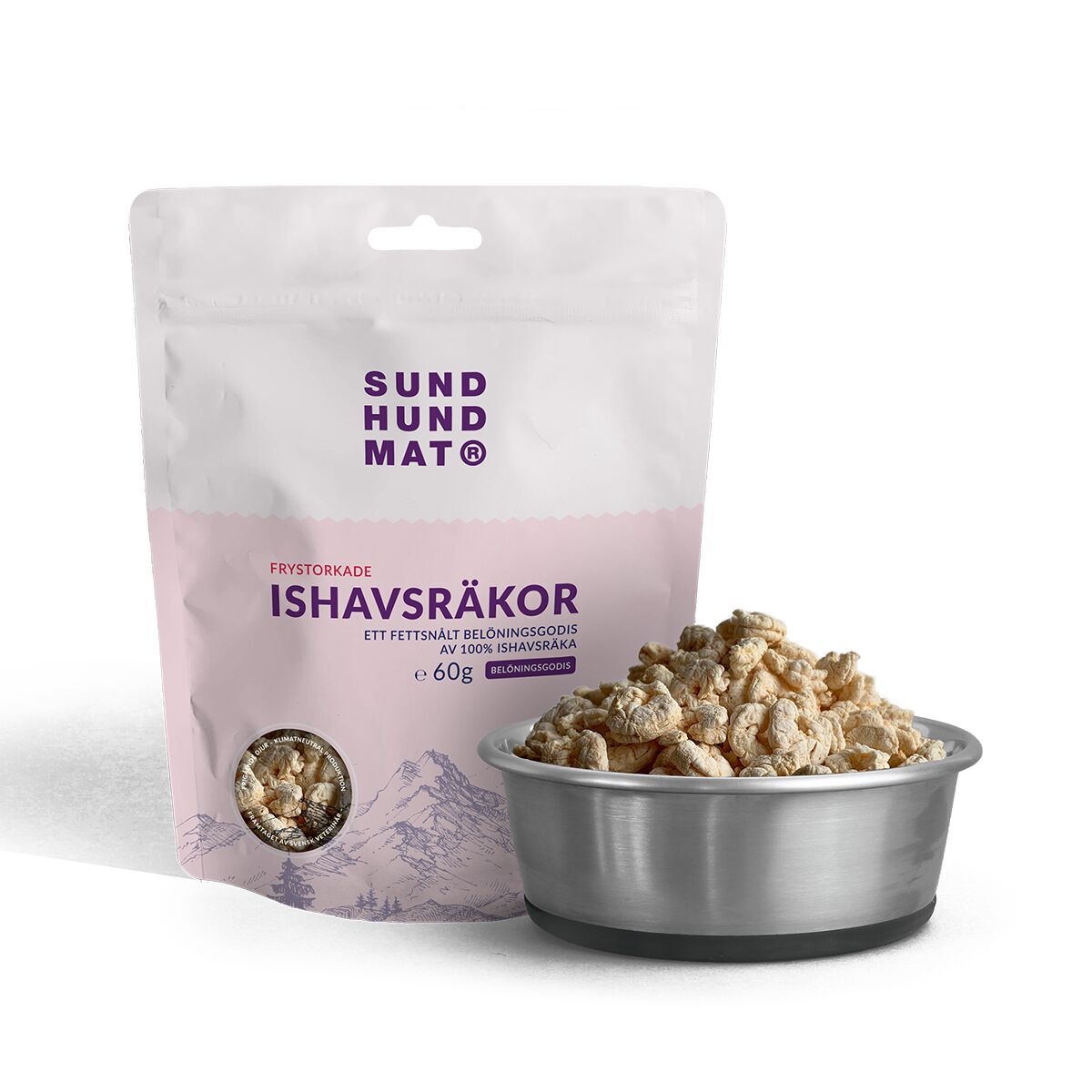 Sund Hundmat Frystorkade Ishavsräkor 60g